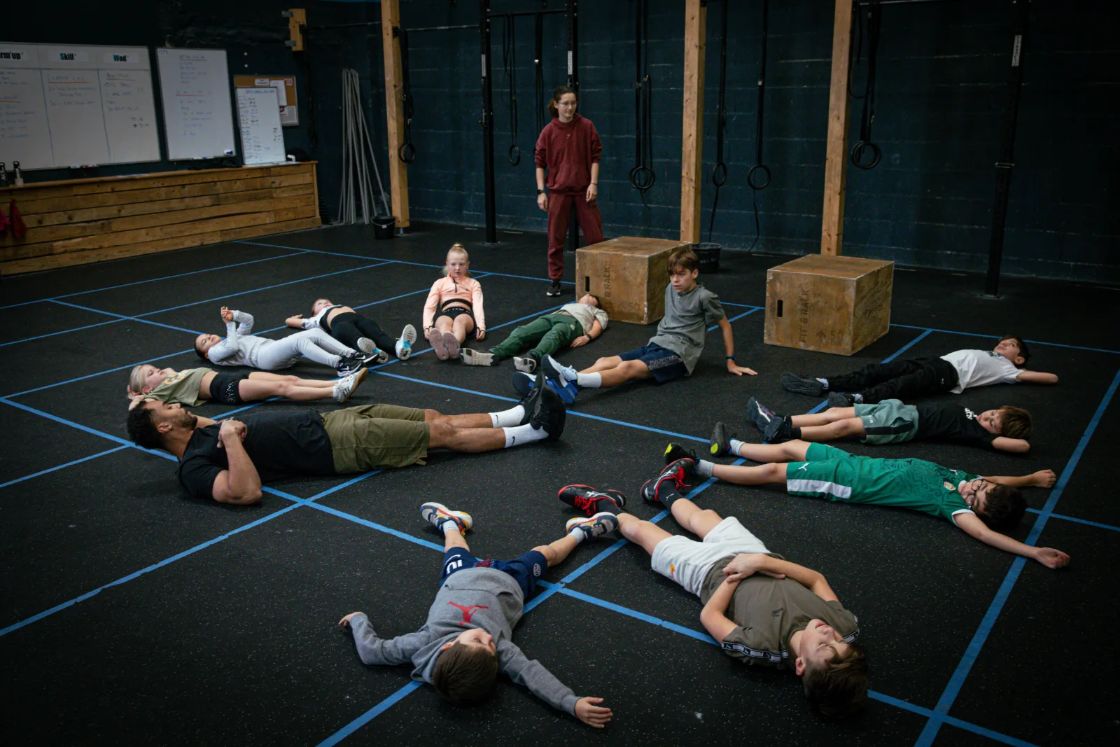 Cours CrossFit Kids et Teens dans la salle de CrossFit Blue Bird